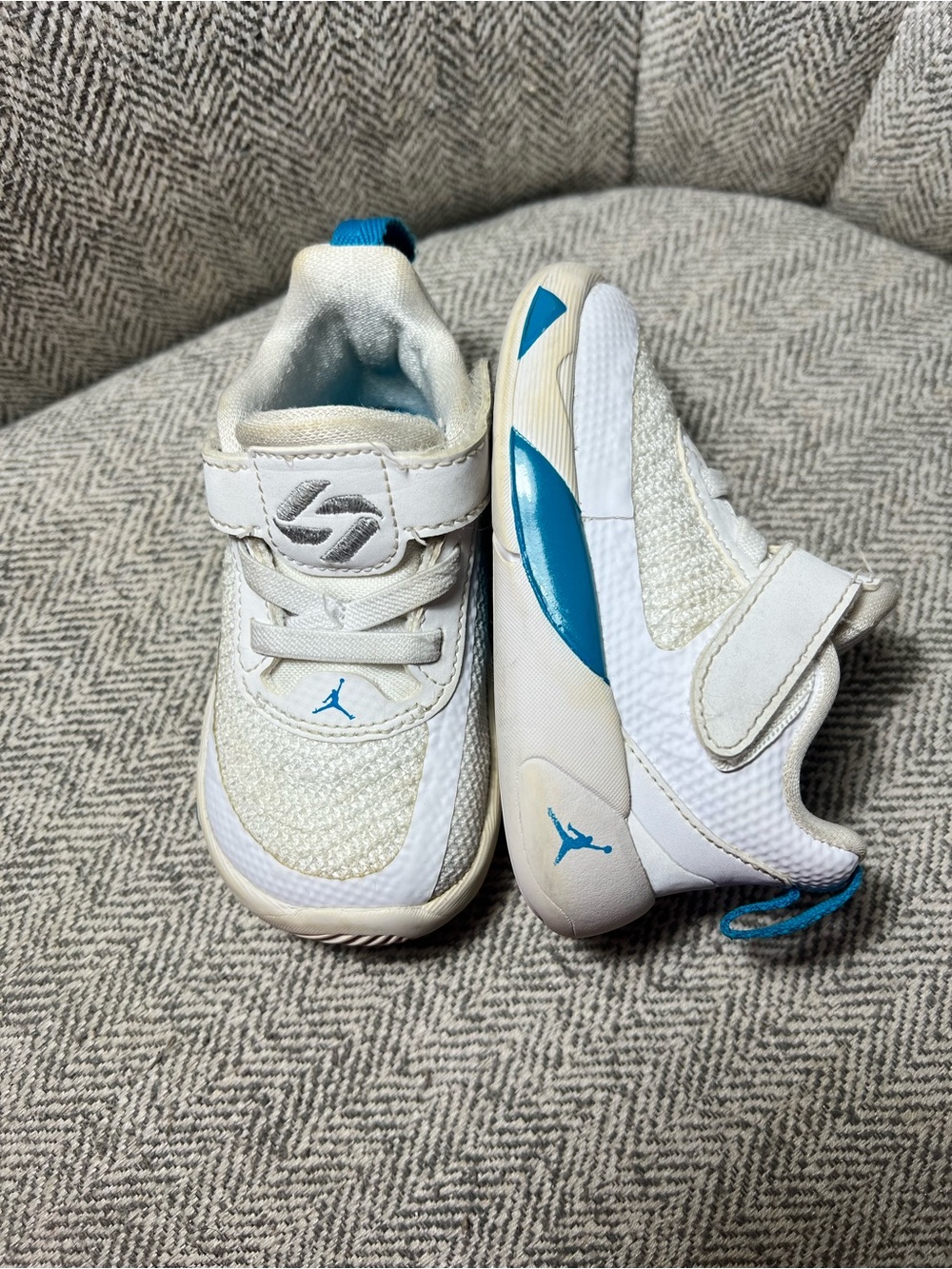 Jordan(TD) Air Jordan Luka 1 'Legend of 7’ Infant Sneaker Sz 4C White blue